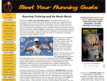 Tablet Screenshot of meet-your-running-goals.com